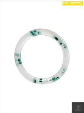 Natural Green Jade Bangle Bracelet Chinese Feng Shui Style Gift Box